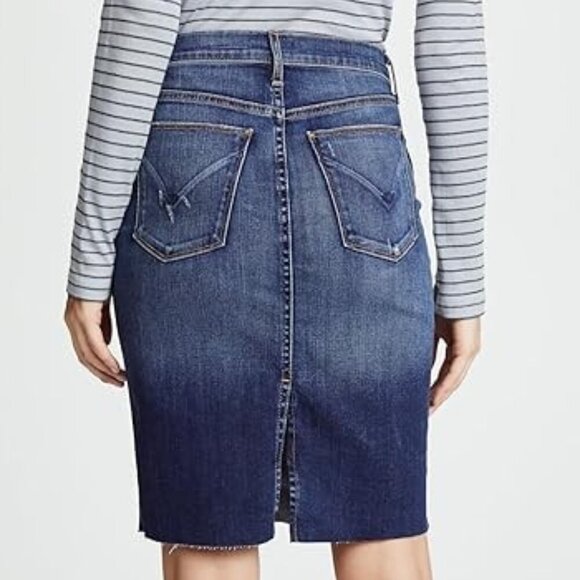 Women's Hudson Remi High Rise Denim Pencil Skirt Blue Size 25 - Picture 2 of 13